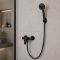 Σετ Κεφαλής Ντους Black DC-021004 MRShome DC-021004