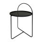 Side Table Μεταλλικό Φ40x65cm Black MRShome  DF-0034000