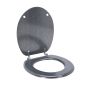 Καπάκι Λεκάνης από MDF 42.5x37x1.5cm Silver MRShome DF-0054000