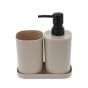 Σετ Μπάνιου από PP 3 Τεμαχίων Brown MRShome DF-0057003