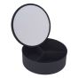 Κουτί Αποθήκευσης PP με Καθρέπτη Φ15x5.5cm Black-3C MRShome DF-0060001