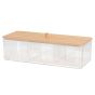 Κουτί Αποθήκευσης Καλλυντικών από PS/Bamboo 23x9.5x6.5cm MRShome DF-0065000