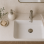 Δοχείο Κρεμοσάπουνου Στρογγυλό από Δολομίτη 375ml Φ10.7x15.4cm White MRShome DF-0098001