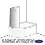 ΔΙΠΤΥΧΟ ΜΠΑΝΙΕΡΑΣ ΚΥΡΤΟ 120εκ PRIMUS-PLUS DEVON CLEAR DGC1200T-100
