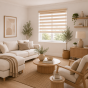 Double Ρόλερ Ρυθμιζόμενης Σκίασης 140x230cm Μπεζ MRShome DRD-BG140230