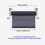 Double Ρόλερ Ρυθμιζόμενης Σκίασης 120x230cm Γκρι MRShome DRD-GR120230