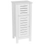 Έπιπλο MDF/Βελανιδιά με 1 Συρτάρι και 1 Ντουλάπι με Ράφι στο Εσωτερικό 36,5x30x83cm Λευκό MRShome DS-2226000