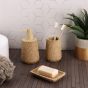 Ποτήρι Οδοντόβουρτσας Polyresin Μπεζ MRShome  DS-4659L05