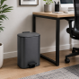 Κάδος Soft Close Μεταλλικός 30L Μαύρος Ματ 36.5x25x54cm MRShome  DS-8847000