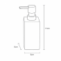 Δοχείο Κρεμοσάπουνου Polyresin Μαύρο MRShome DS-8897L03