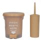 Σετ Κάδος Απορριμμάτων PITCH 5L PP Μπεζ με Πιγκάλ MRShome  DS-8957BGS