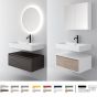 Orabella Drawer Amabile 80 - Κρεμαστό Έπιπλο Μπάνιου με συρτάρι από MDF super matt Λευκό ή Μαύρο (χωρίς καθρέπτη και νιπτήρα) F70199-70198