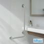 ΜΠΑΡΑ ΤΟΙΧΟΥ "L" 48,5x89,2Y AMEA PONTE GIULIO INOX MAT G56-JBR-19