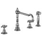 Horus Julia Victoria Julia Victoria Classic Collection - 3-hole Kitchen Mixer with Deck Side Handspray / No Waste - Matt Nickel 01.124-NM