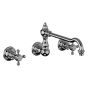 Horus Julia Victoria Julia Victoria Classic Collection - Concealed 3 Hole Wall Mounted Kitchen Mixer / No Waste - Polished Nickel 01.164-NB