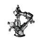 Horus Julia Victoria Julia Victoria Classic Collection - Monobloc Bidet Mixer with Automatic Pop-up Waste - Matt Nickel 01.311-NM