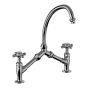 Horus Éloise Classic Collection - 2-hole Kitchen Mixer / Adjustable Centers / No Waste - Matt Nickel 02.121-NM