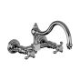 Horus Montmartre Classic Collection - 2 Hole Wall Mounted Kitchen Mixer / No Waste - Matt Nickel 07.102-NM