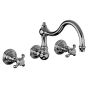 Horus Montmartre Classic Collection - Concealed 3 Hole Wall Mounted Kitchen Mixer / No Waste - Matt Nickel 07.164-NM