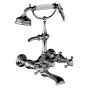 Horus Montmartre Classic Collection - Complete Wall Bath / Shower Mixer / Height Cradle - Polished Nickel 07.434-NB