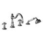 Horus Montmartre Classic Collection - 4 Hole Deck Bath / Shower Set - Matt Nickel 07.466-NM