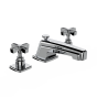 Horus Zéphyr Classic Collection - 3 Hole Basin Set with Pop-up Waste - Ice White 16.260-BI