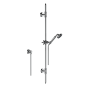 Horus Zéphyr Classic Collection - Wall Shower Set with Rail, Flexible Hose and Handspray - Satin Brass 16.532-LS