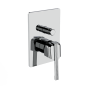 Horus Zéphyr Classic Collection - Concealed Wall Mounted Manual Mixing Shower Valve with Diverter - 2 Outlets - Matt Black 16.701-NO