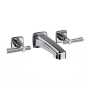 Horus Zéphyr Classic Collection - Concealed Wall Mounted 3 Hole Basin Set - Matt Black 17.263-NO