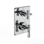 Horus Zéphyr Classic Collection - Trim for Thermostatic Mixing Valve Réf. 93.593 - Satin Brass 17.508-LS