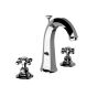 Horus Ascott Classic Collection - 3 Hole Basin Set High Spout with Pop-up Waste, Flexible Hoses - Chrome 20.261-CH