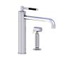 Horus Minoé Contemporary Collection - Single Lever Kitchen Mixer, Swivel Spout / No Waste - Satin Brass 37.723-LS