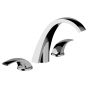 Horus Nouvelle Vague “part of Contemporary Collection - 3 Hole Basin Set with Pop-up Waste - Chrome 40.260-CH