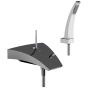 Horus Nouvelle Vague “part of Contemporary Collection - Wall Mounted Bath/shower Mixer - Metal Gun 40.714-CF