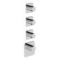 Horus Naja Contemporary Collection - Trim for Thermostatic Mixer. - Metal Gun 48.523-CF