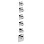 Horus Naja Contemporary Collection - Trim for Thermostatic Mixer. - Metal Gun 48.525-CF