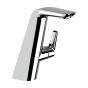 Horus Naja Contemporary Collection - Single Lever Basin Mixer with up and down Drain - Metal Gun 48.709-CF