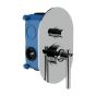 Horus Minoé Contemporary Collection - Concealed Wall Mounted Manual Mixing Shower Valve with Diverter - Metal Gun 49.701-CF