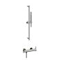 Horus Minoé Contemporary Collection - Complete Set : Exposed Thermostatic Wall Bathshower Mixer - Metal Gun 49.795-CF