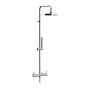 Horus Minoé Contemporary Collection - Complete Exposed Thermostatic Wall Shower Set - Metal Gun 49.797-CF