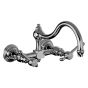 Horus Montmartre Classic Collection - 2 Hole Wall Mounted Kitchen Mixer / No Waste - Polished Nickel 50.102-NB