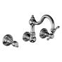 Horus Montmartre Classic Collection - Concealed 3 Hole Basin Set with Waste, No Plug - Matt Nickel 50.262-NM