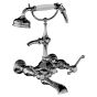 Horus Montmartre Classic Collection - Complete Wall Bath / Shower Mixer / Height Cradle - Matt Nickel 50.434-NM