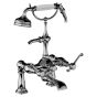 Horus Montmartre Classic Collection - Complete Deck Bath / Shower Mixer / Medium Height Cradle - Polished Nickel 50.435-NB