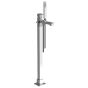 Horus Myriad Contemporary Collection - Complete Mixer + Pipes for Free Standing Bath - Private: Chrome / Myriad 55.798-CH
