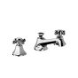 Horus Ascott Classic Collection - 3 Hole Basin Set Small Spout with Pop-up Waste, Flexible Hoses - Chrome 62.260-CH
