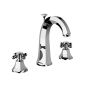 Horus Ascott Classic Collection - 3 Hole Basin Set High Spout with Pop-up Waste, Flexible Hoses. - Chrome 62.261-CH