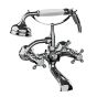 Horus Ascott Classic Collection - Wall Bath/ Shower Mixer Complete - Matt Nickel 62.414-NM