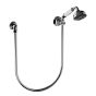 Horus Ascott Classic Collection - Wall Shower Set with Wall Hook, Flexible Hose and Handspray - Matt Nickel 62.589-NM