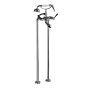 Horus Ascott Classic Collection - Complete Mixer + Pipes for Free Standing Bath Centers - Polished Nickel 65.498-NB